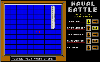 Naval Battle atari screenshot